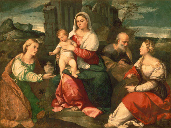 Mary, Child & Saints / Palma Vecchio od 