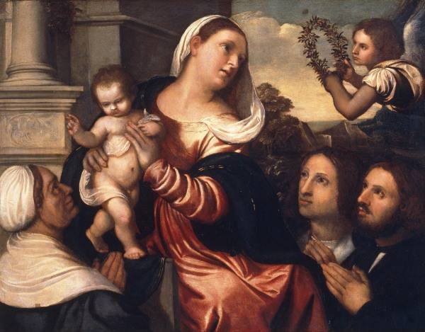 Palma Vecchio / Mary & Child / Ptg./ C16 od 