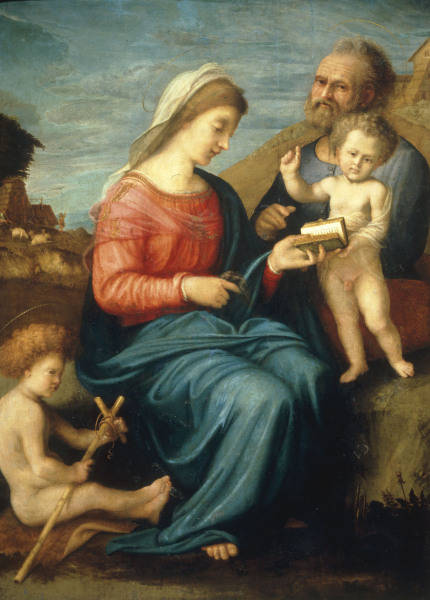 Piero di Cosimo / Holy Family / Paint. od 