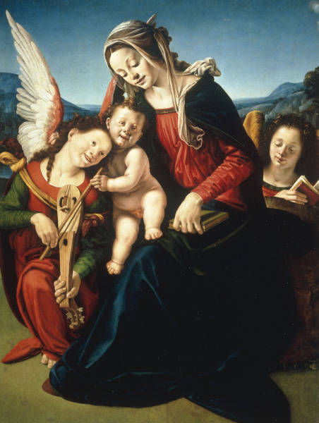 Piero di Cosimo /Mary w.Child & Angels od 