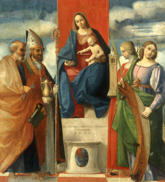 Pordenone / Enthroned Mary w.Saints od 