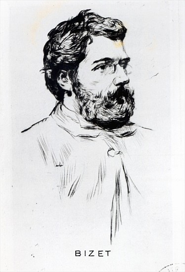 Portrait of Georges Bizet (1838-75) od 
