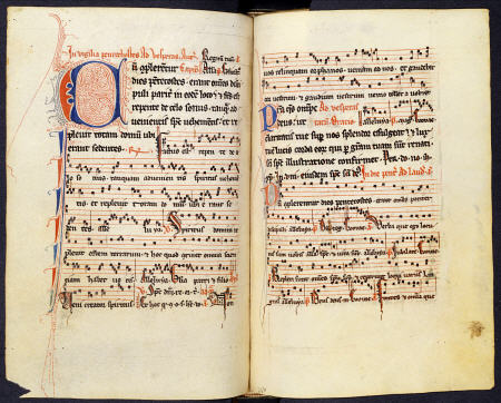 Psalter, Fully Noted, With Hymnal For The Temporal And Sanctoral, Hours Of The Virgin, With Extra Pr od 