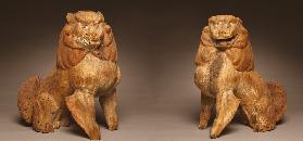 Pair of Koma-inu: Guardian Lion-Dogs 1185–1333