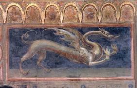 Padua /Pal.della Ragione/ Dragon /Fresco