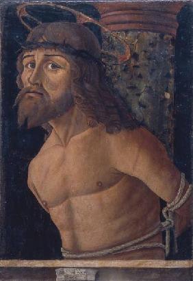 Pietro da Vicenza c.1467 - 1527. ''Christ at the Column of Flagellation'', undated. Oil on wood. Ven