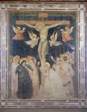 Pomposa Abbey / Crucifixion /Fresco/ C14