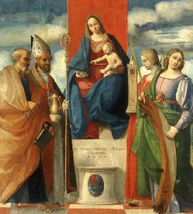 Pordenone / Enthroned Mary w.Saints