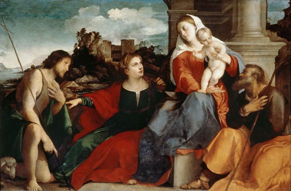 Titien, Vierge a l''Enfant et des saints od 