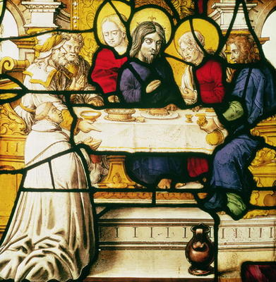 Panel depicting St. Andrew at the Supper at Emmaus od 