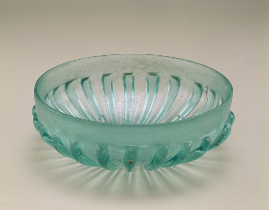 Ribbed moulded bowl, Roman, 1st century BC - 1st century AD od 