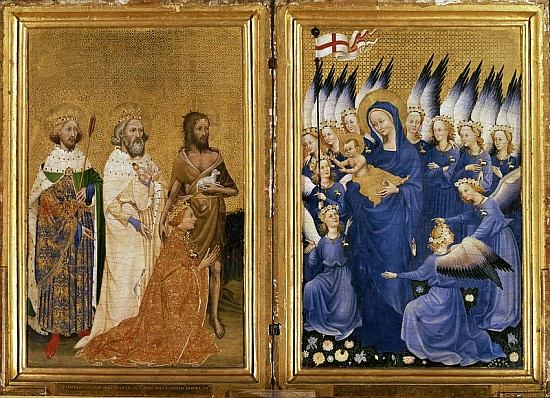 Richard II Presented to the Virgin and Child his Patron Saint John the Baptist and Saints Edward and od 