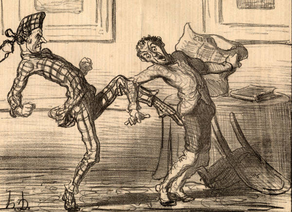 Richard Cobden / Caricature / Daumier od 