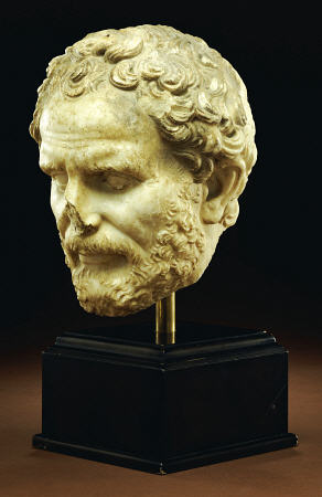 Roman Marble Portrait Of Demosthenes od 
