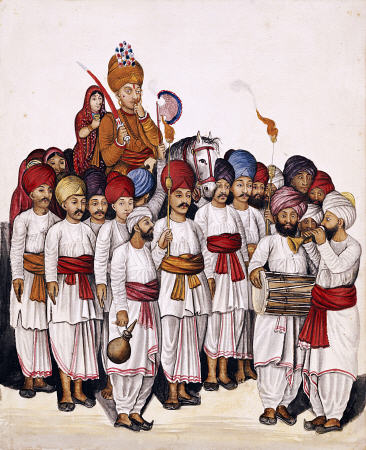 Scenes From A Marriage Ceremony: The Wedding Procession; Kutch School, Circa 1845 od 
