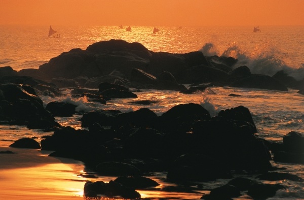 Sea in silhouette (photo)  od 