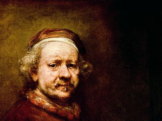 Self Portrait in at the Age of 63, 1669 (detail of 3739) od 