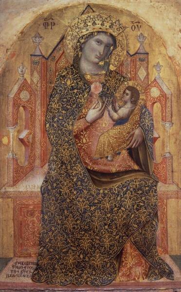 Enthroned Madonna / Ptg.by Veneziano od 