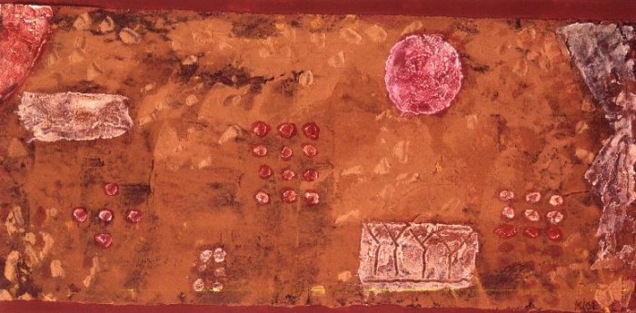 Still Life with Casket, 1931 (no 49) (wax paint and oil on paper on cardboard)  od 