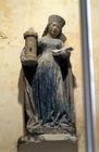Saint Barbara (painted stone)