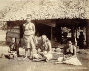 Samoan Belle, 1890s (sepia photo)