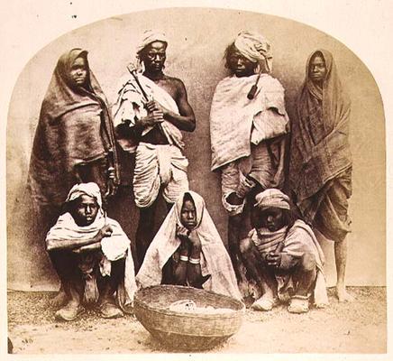 Saonras, an Aboriginal Tribe from Saugor, Central India, no. 355 from 'Faces of India', pub. 1872 (s od 