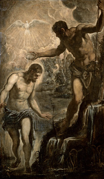Tintoretto / Baptism of Christ od 