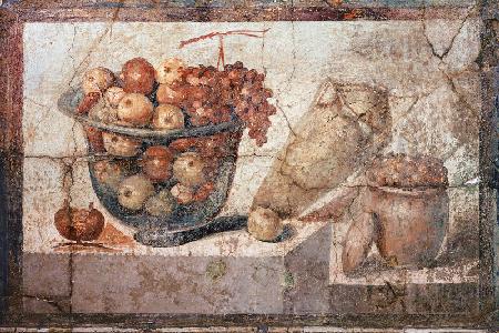 Still Life With Bowls of Fruit and Wine-jarfrom the 'Casa di Giulia Felice' (House of Julia Felix) f