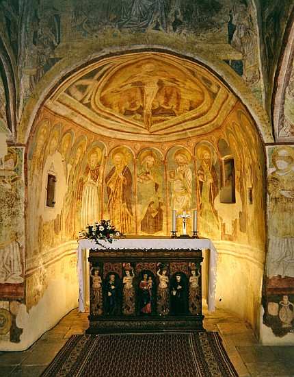 The apse of the Church of the Holy Trinity in Hrastovlje od 