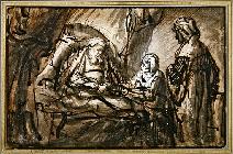 The Benediction of Isaac (pen & ink and wash)