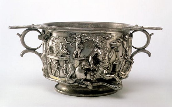 The Centaur Cup, Gallo-Roman, from the Berthouville Treasure, c.2nd-3rd century AD (silver) (see 107 od 