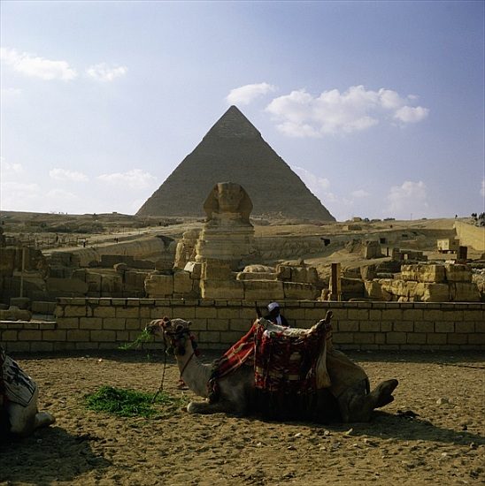 The Great Pyramid and the Sphinx od 