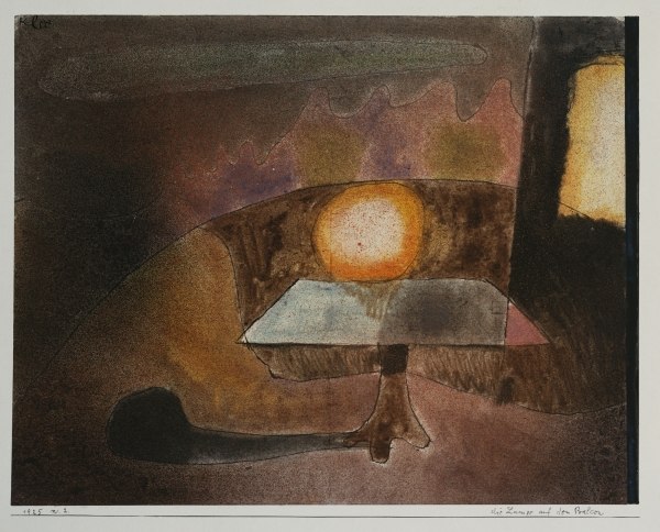 The Lamp on the Terrace, 1925 (w/c on paper laid on board)  od 