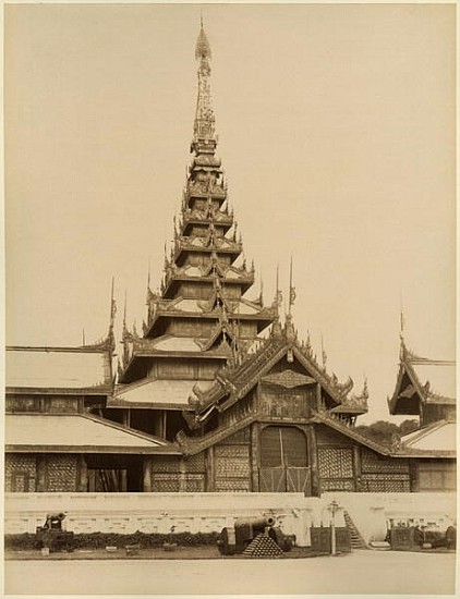 The Myei-nan or Main Audience Hall in the palace of Mandalay, Burma, late 19th century od 