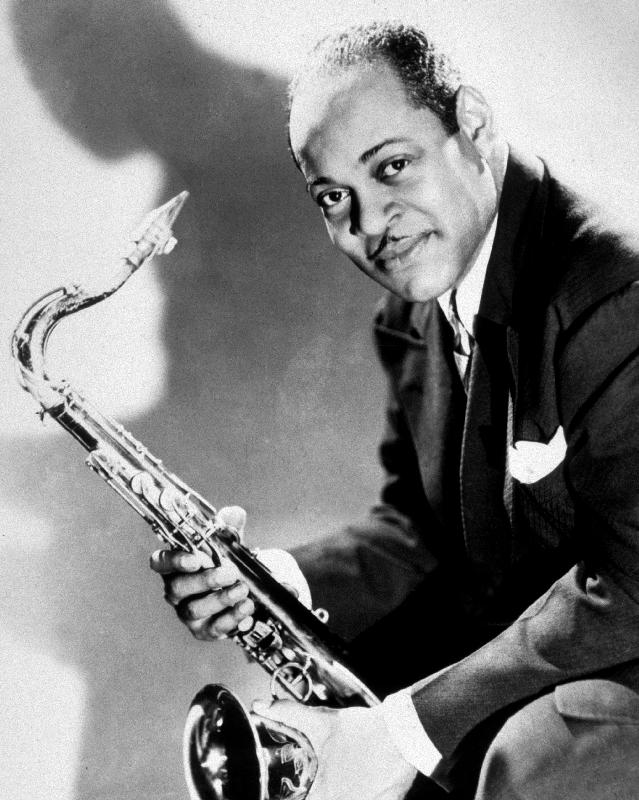 The saxophonist Coleman Hawkins in 40's od 