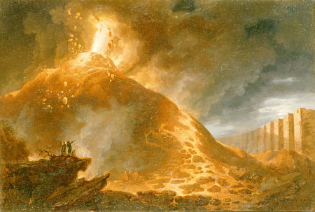 The Eruption Of Vesuvius, 1768, Francesco Fidanza (1747-1819) od 