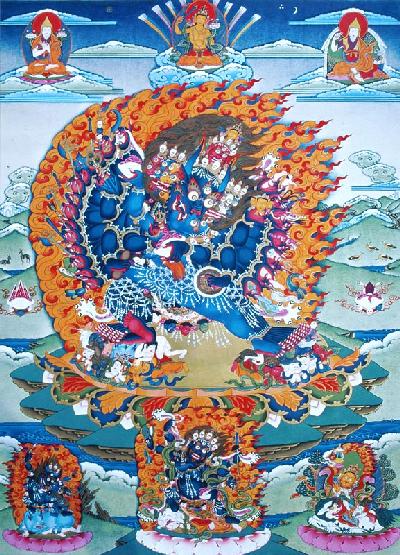 Tangka painted by Tibetan painter