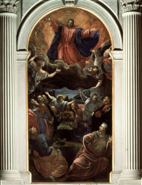 Ascension of Christ / Tintoretto School od 