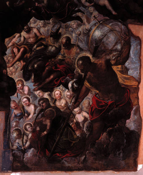 Tintoretto / Paradise, Detail / 1588/92 od 