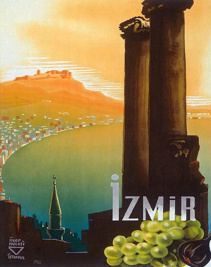 Turkey: Izmir, Turkey - Turkey Touring and Automobile Club poster by Ihap Hulusi Gorey od 