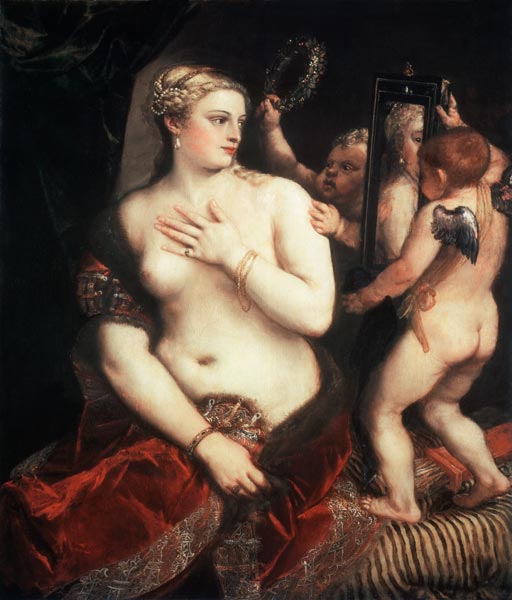 Titian / Venus with a Mirror / c. 1555 od 