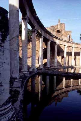 The Canopus canal surrounded by a cryptoporticus, Roman, 2nd century AD (photo) od 