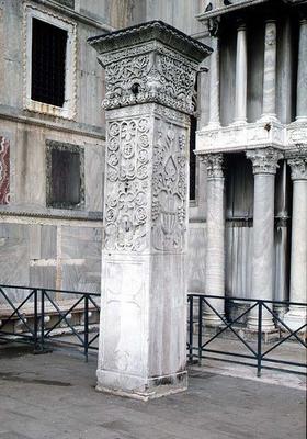 The Column of Acri, in the San Marco Piazzetta, Venice, Islamic-Byzantine od 