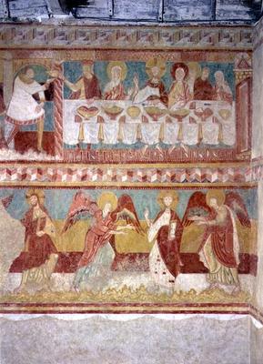 The Marriage at Cana, from the wall of the Choir, 12th-13th century (fresco) od 