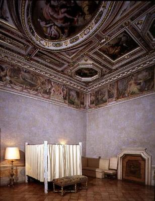 The 'Sala delle Muse' (Hall of the Muses) designed by Nanni di Baccio Bigio (d.1568) and Bartolommeo od 