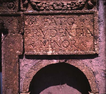 The terrace, detail of inscription (photo) od 