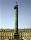 The Vendome Column, with bas-reliefs recording Napoleonic Campaigns of 1805-06, surmounted by the fi