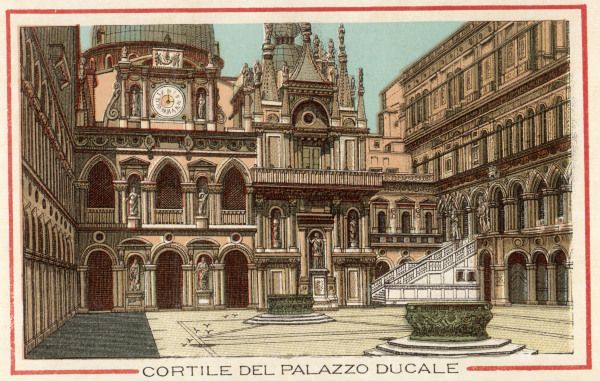 Venice, Doges Palace, Inner court od 