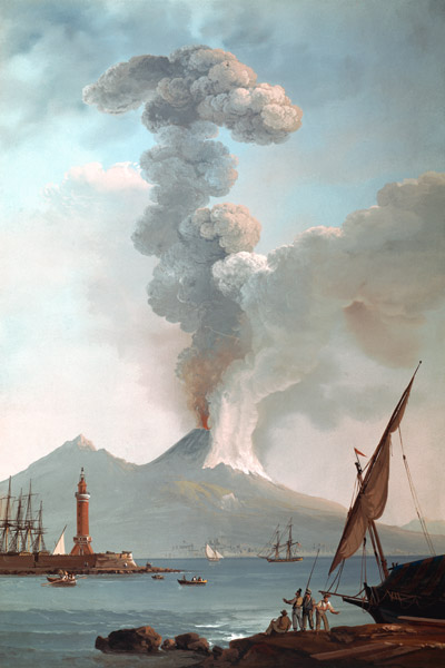 Vesuvius / Eruption in 1822 / Painting od 