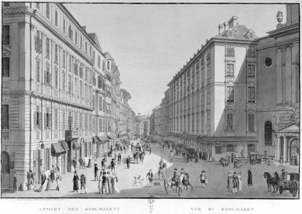 Vienna, Kohlmarkt /Aquatint/Schuetz/1786 od 
